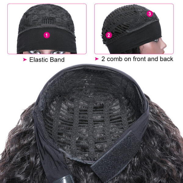 Headband Wig Human Hair Water Wave Wig - Image 6